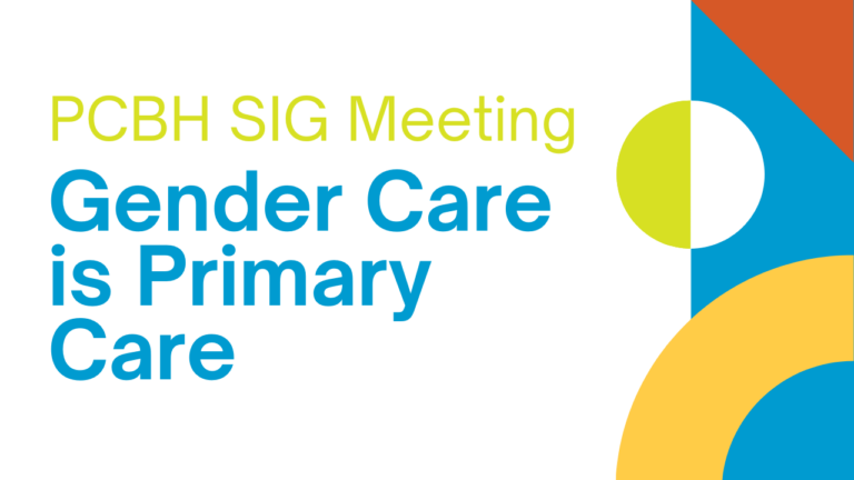 PCBH Webinar: Gender Care is Primary Care